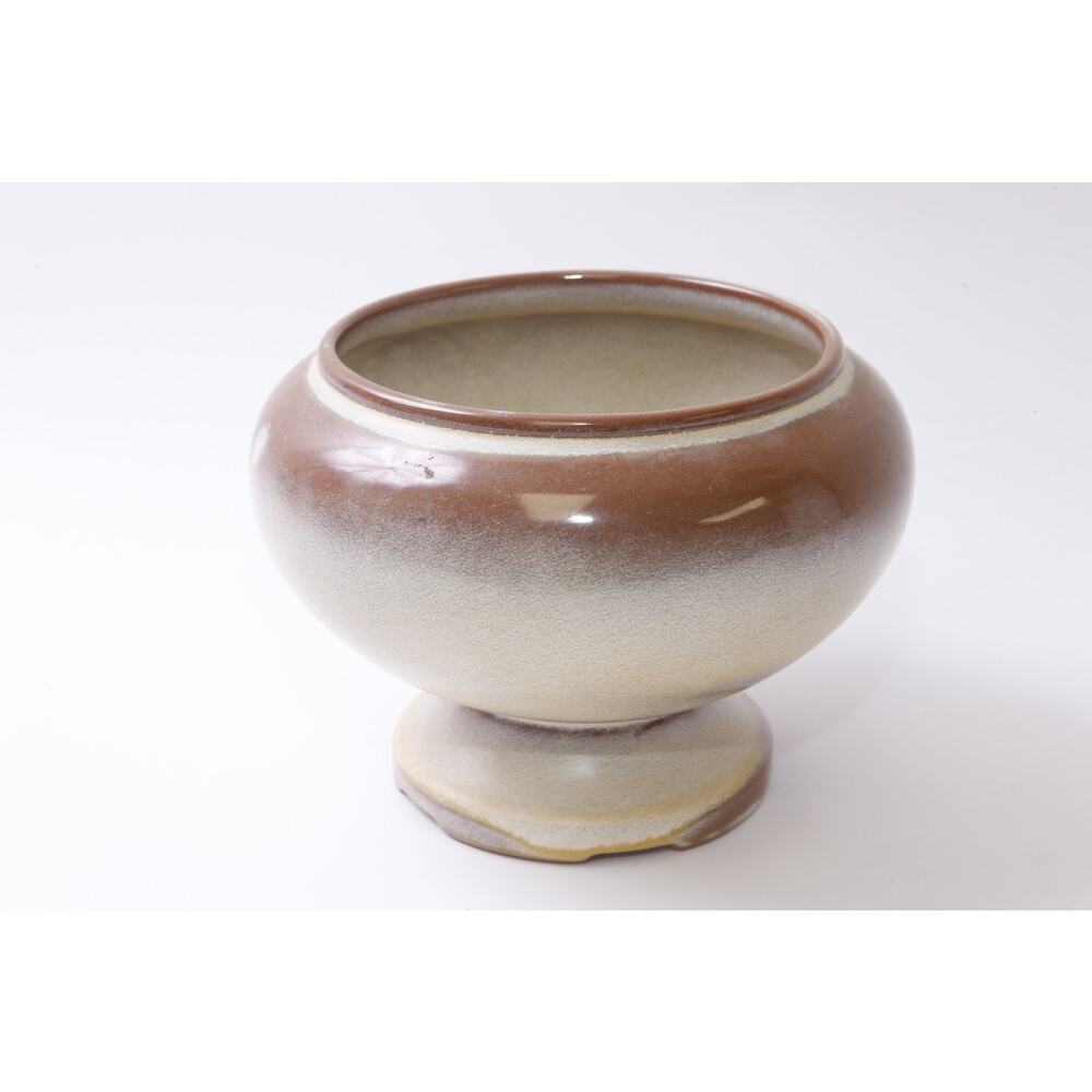 Frankoma, Vase Planter, Pot, Ceramic, Smooth, Brown, 6x6.5", Kitchen, Cooking